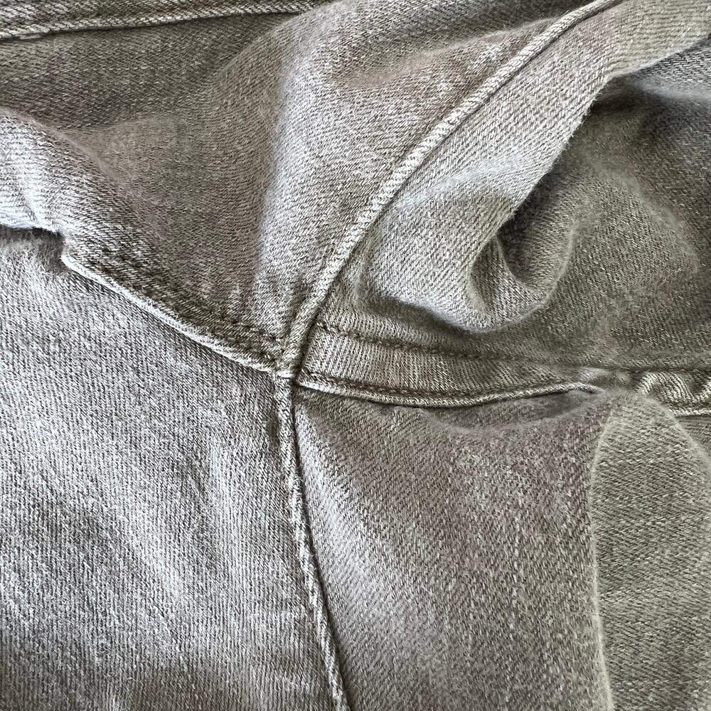 Frame Le Crop Mini Boot Jeans Army Green High Rise Stretch Denim 24 Kick Flare - Picture 9 of 13